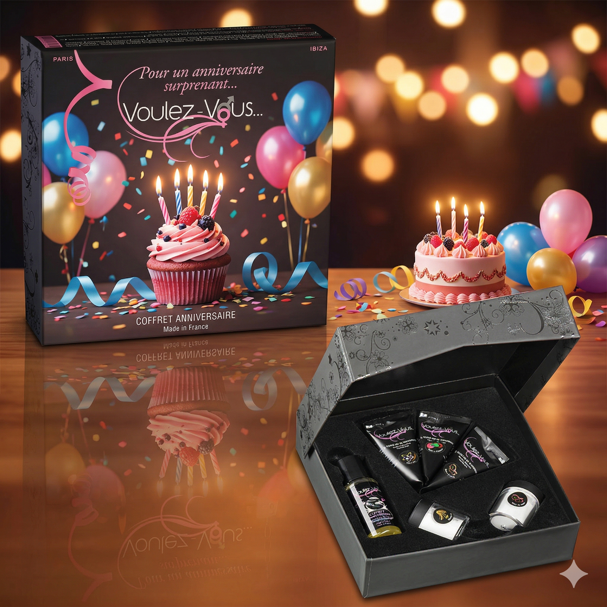 Coffret coquin spécial ANNIVERSAIRE - by Voulez-Vous...