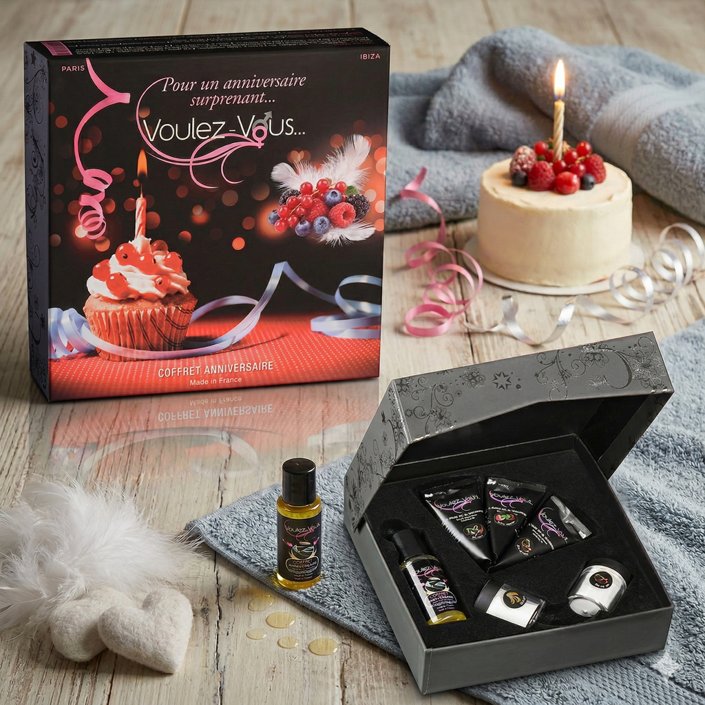 Coffret coquin spécial ANNIVERSAIRE - by Voulez-Vous...