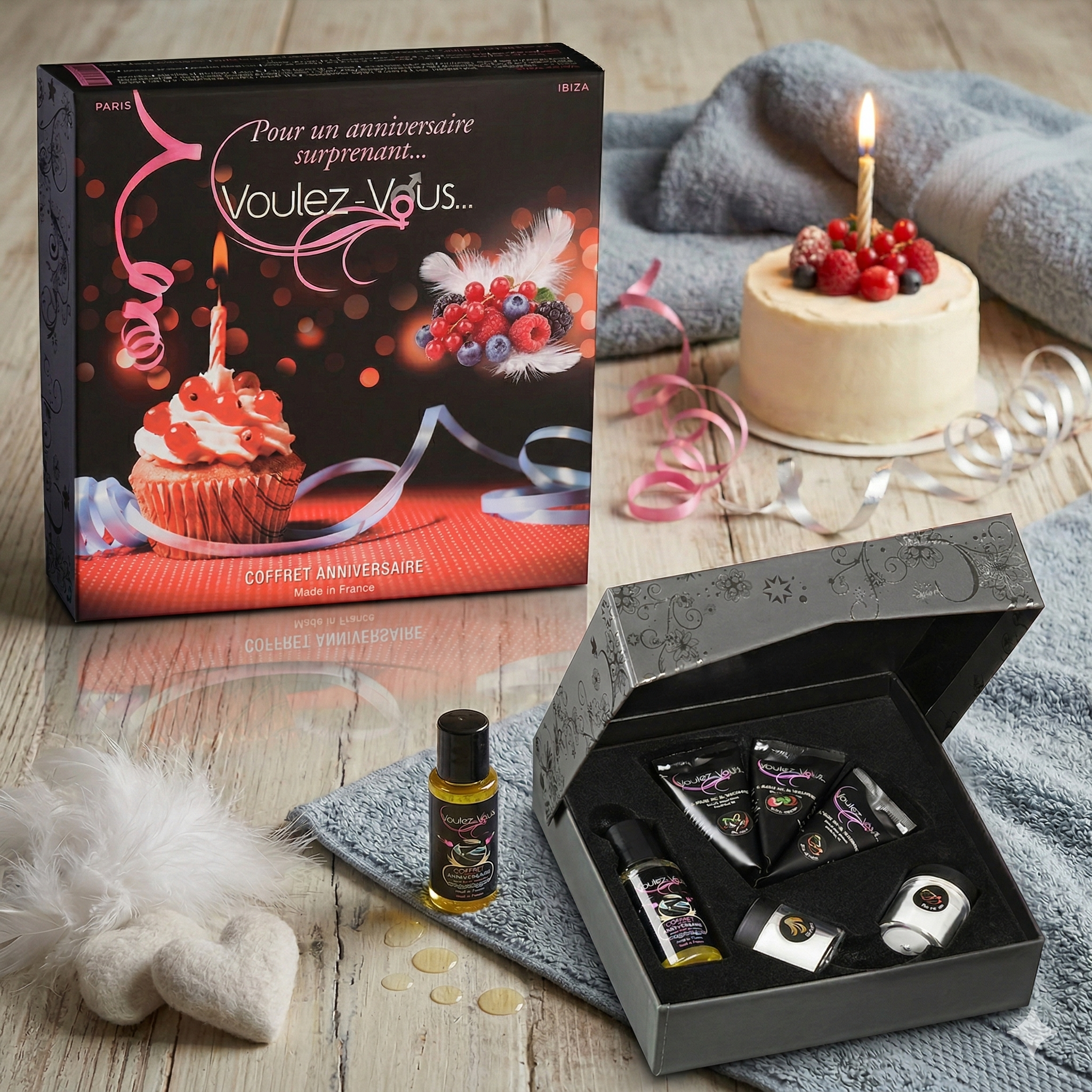 Coffret coquin spécial ANNIVERSAIRE - by Voulez-Vous...