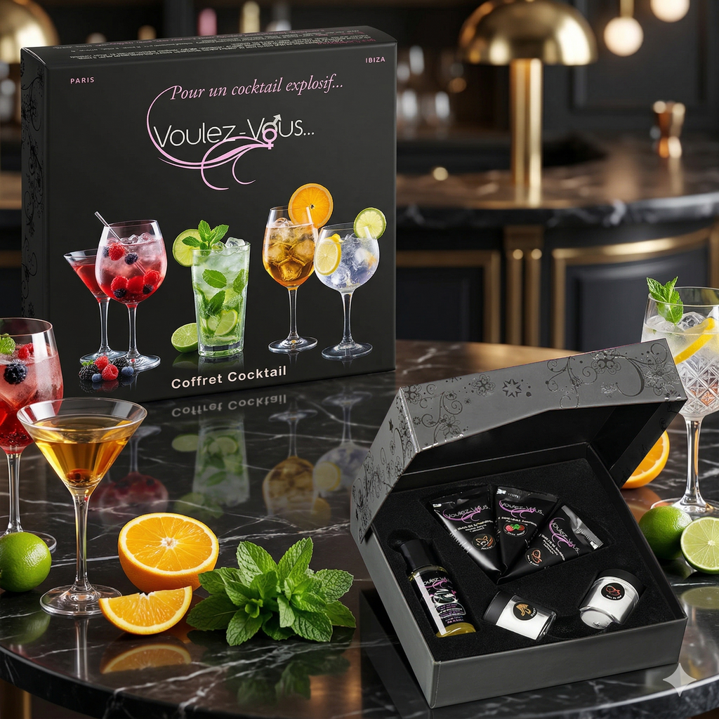 Coffret coquin spécial COCKTAILS - by Voulez-Vous...…
