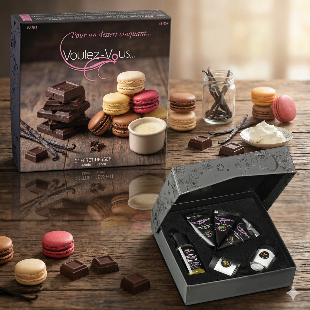 Coffret massage coquin spécial DESSERTS - by Voulez-Vous...