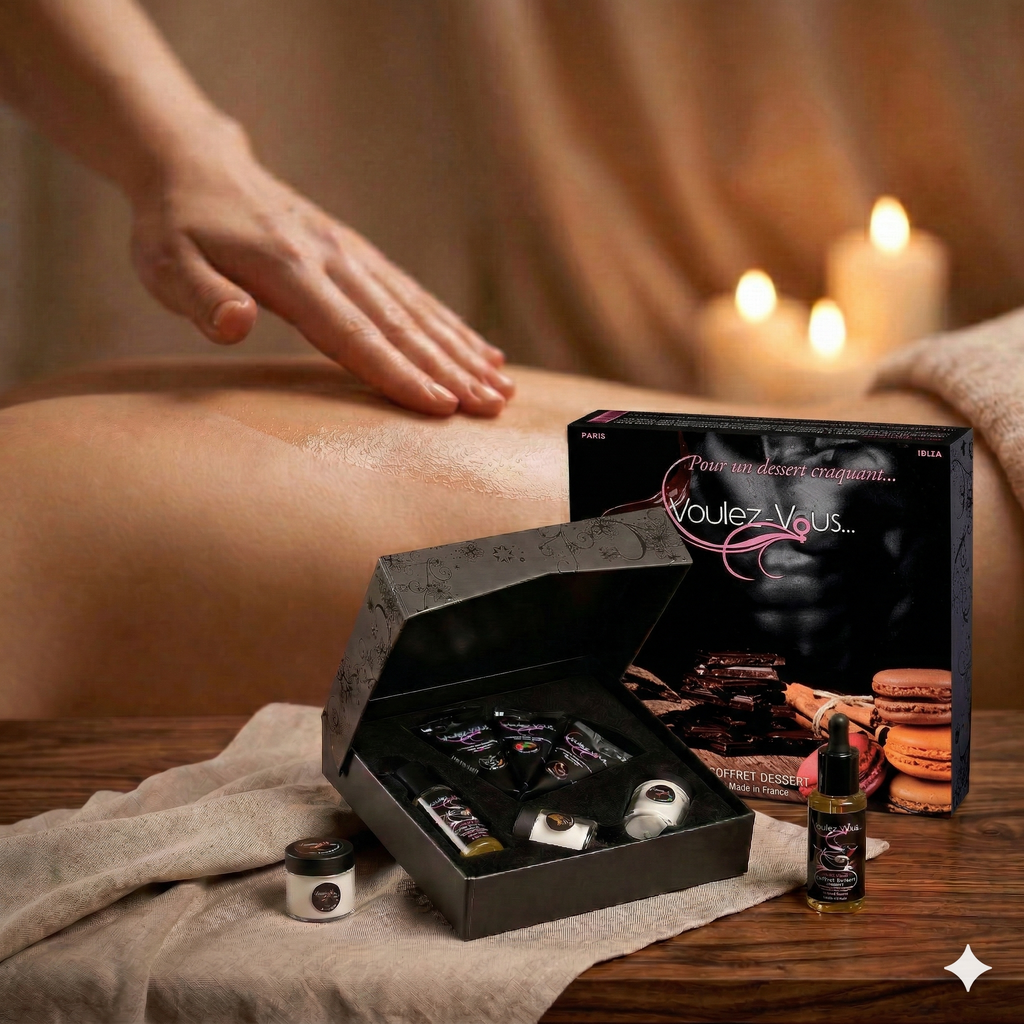 Coffret massage coquin spécial DESSERTS - by Voulez-Vous...