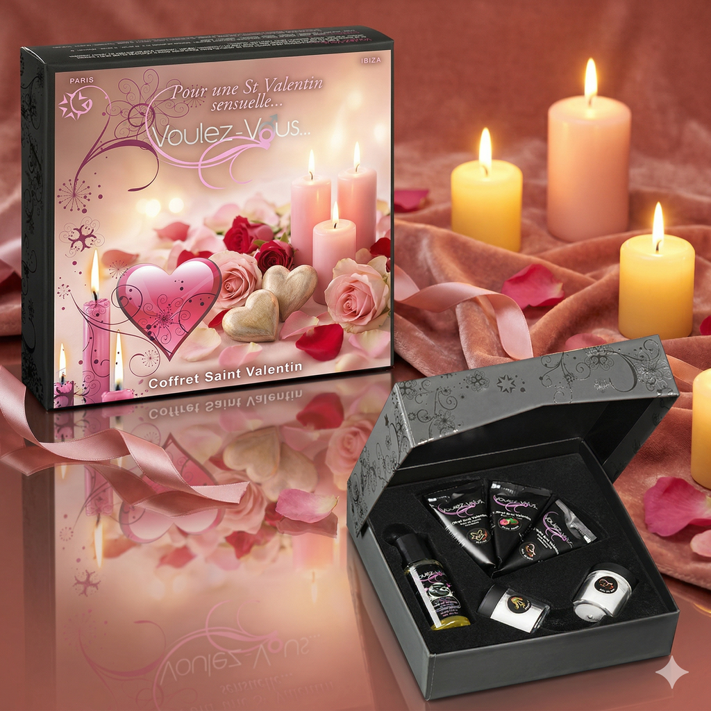 Coffret coquin SAINT-VALENTIN - by Voulez-Vous...