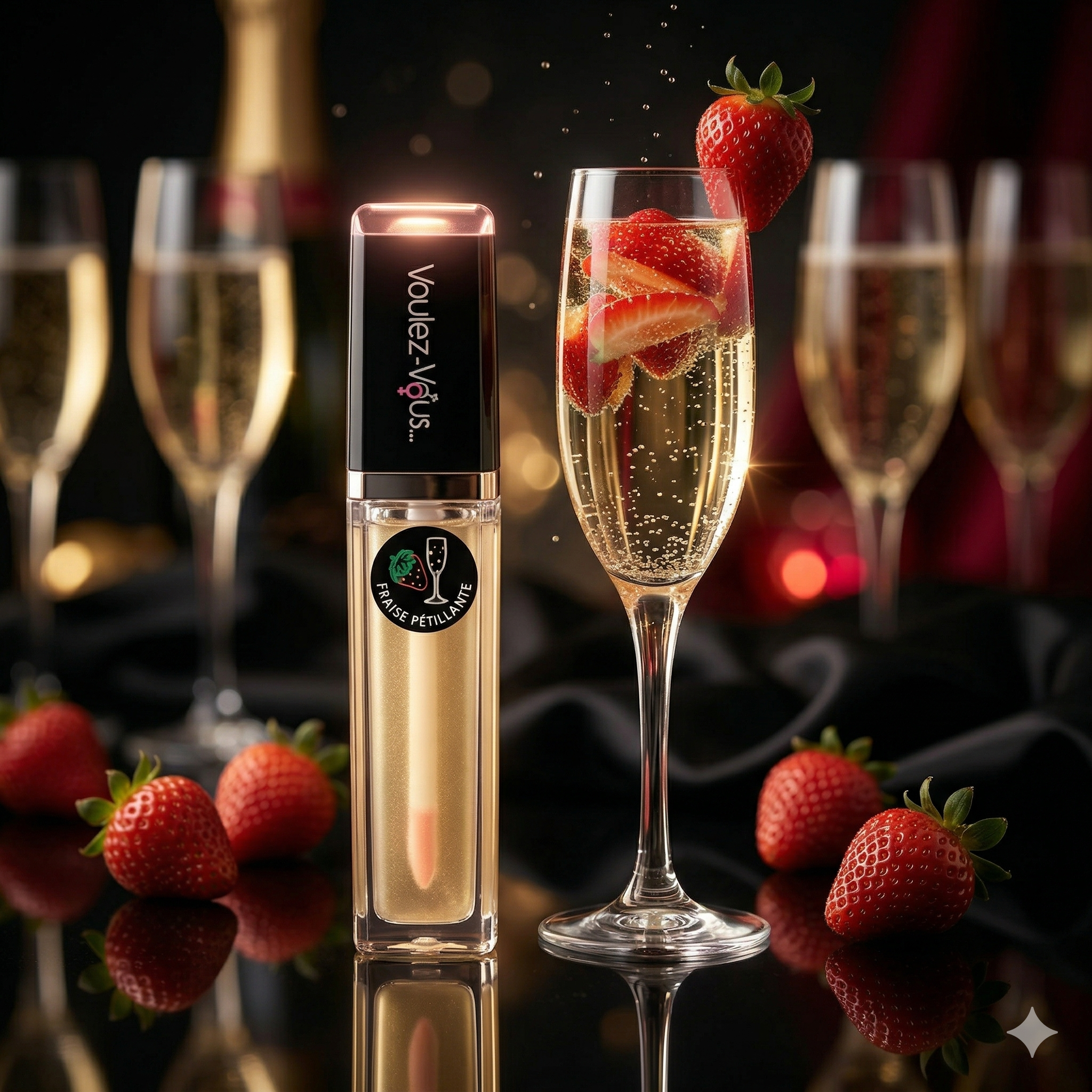Gloss effet chaud-froid - Fraise Pétillant - EXAMEN ORAL – by Voulez-Vous…