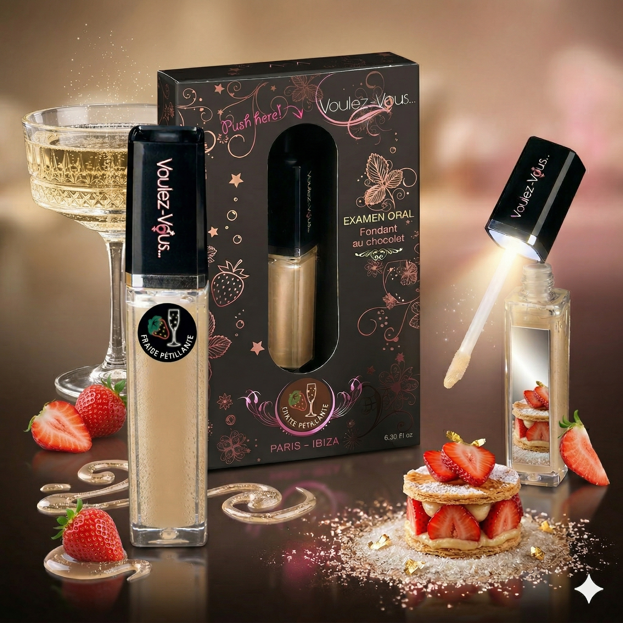 Gloss effet chaud-froid - Fraise Pétillant - EXAMEN ORAL – by Voulez-Vous…