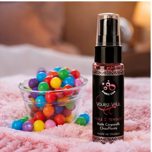 Huile chauffante – BubbleGum - L’HUILE DE LA TENTATION – by Voulez-Vous…