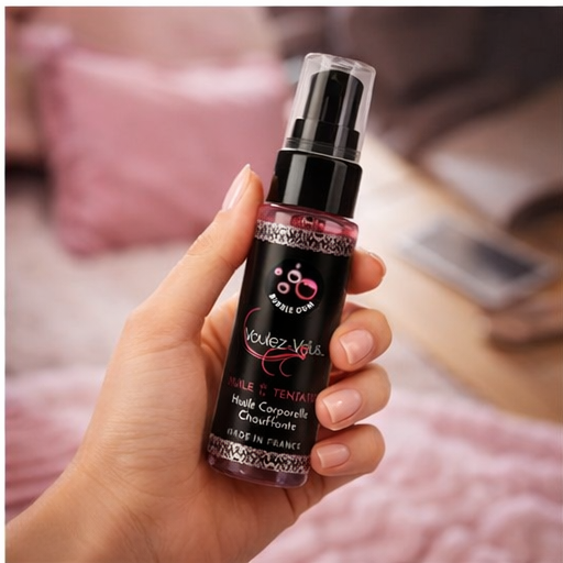 Huile chauffante – BubbleGum - L’HUILE DE LA TENTATION – by Voulez-Vous…