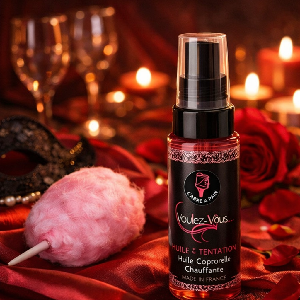 Huile chauffante – Barbe à papa - L’HUILE DE LA TENTATION – by Voulez-Vous…
