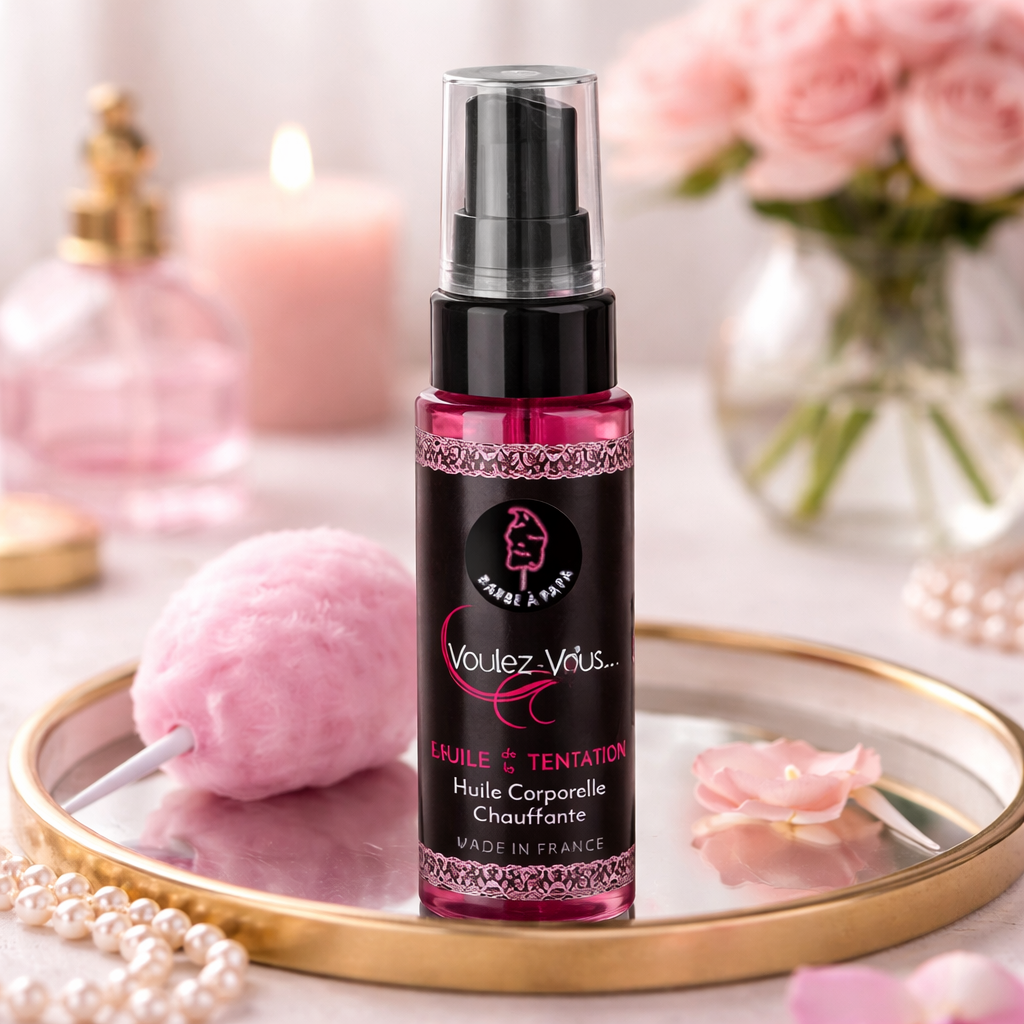 Huile chauffante – Barbe à papa - L’HUILE DE LA TENTATION – by Voulez-Vous…