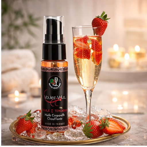 Huile chauffante – Fraise Pétillant - L’HUILDE E LA TENTATION – by Voulez-Vous…