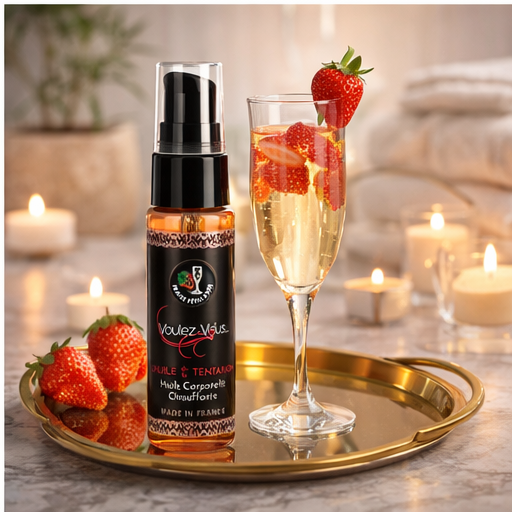 Huile chauffante – Fraise Pétillant - L’HUILDE E LA TENTATION – by Voulez-Vous…