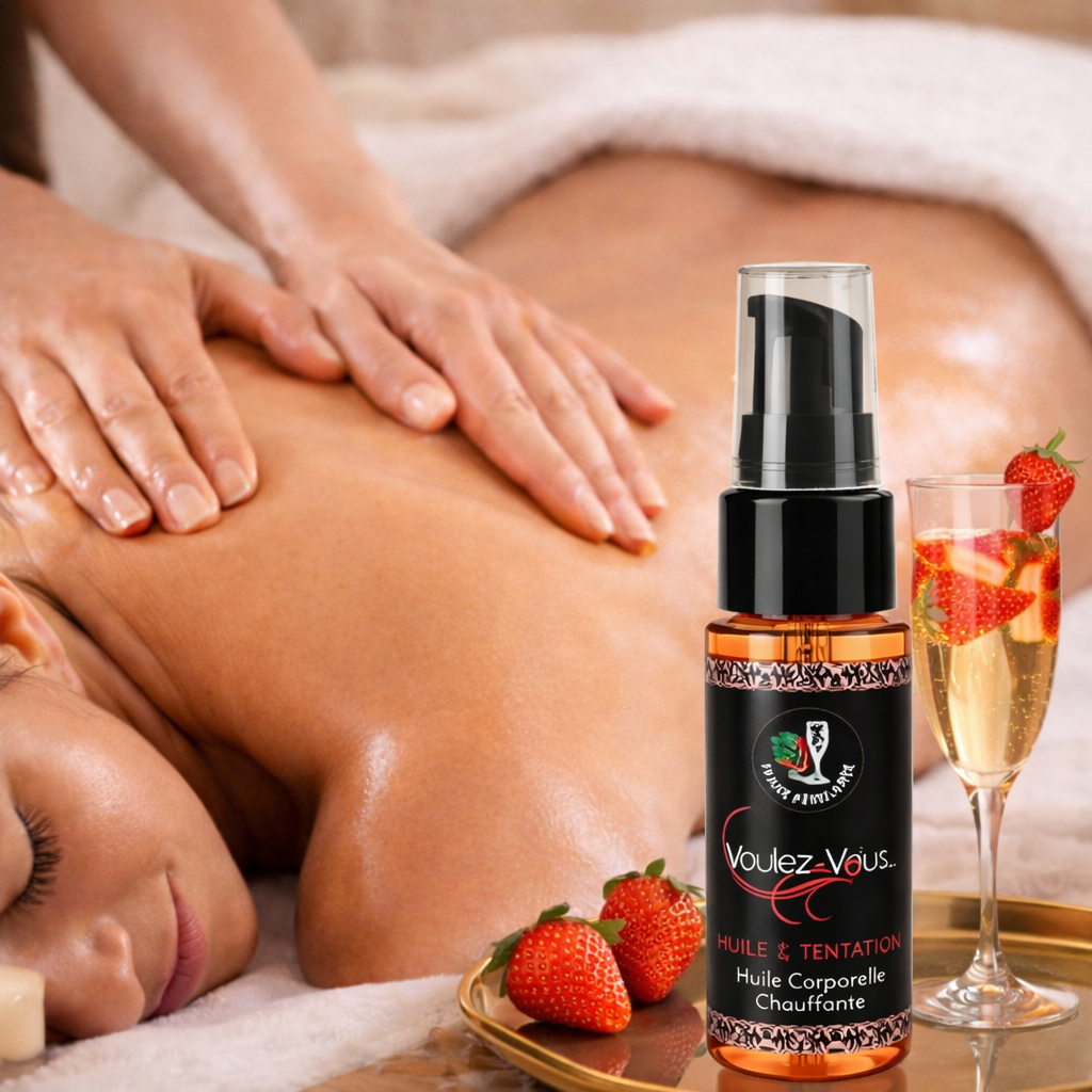 Huile chauffante – Fraise Pétillant - L’HUILDE E LA TENTATION – by Voulez-Vous…