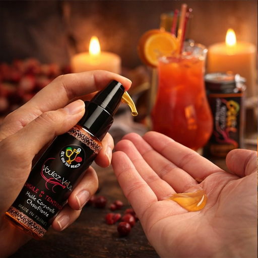 Huile chauffante – Sex on the Beach - L’HUILE DE LA TENTATION – by Voulez-Vous…