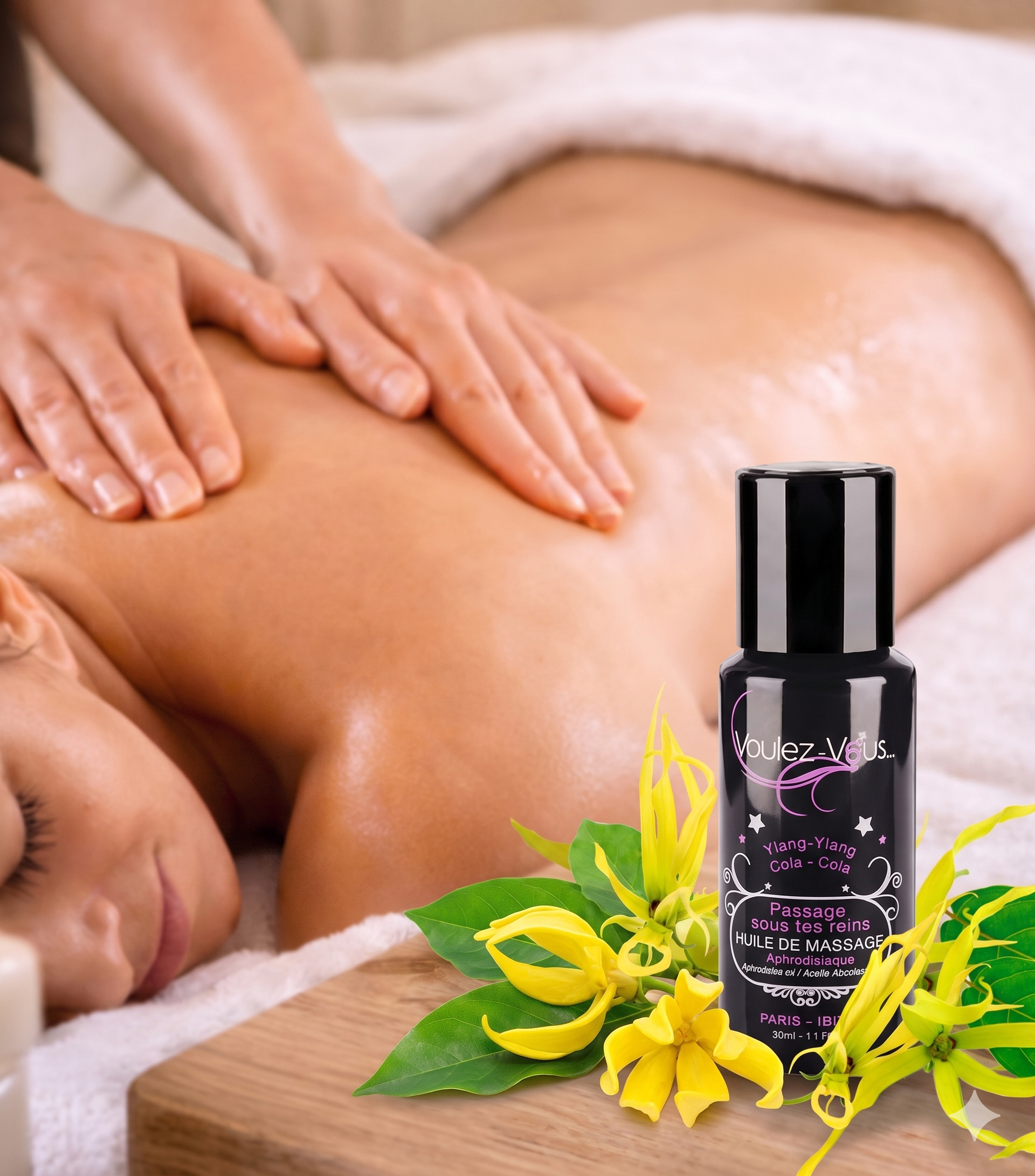 Huile de massage Aphrodisiaque PASSAGE SOUS TES REINS – Voulez-Vous…