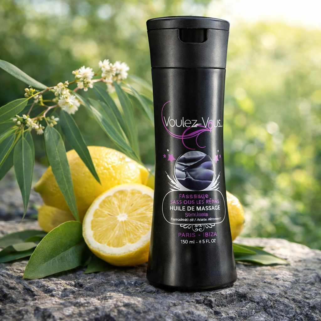 Huile de massage Stimulante PASSAGE SOUS TES REINS – Voulez-Vous…