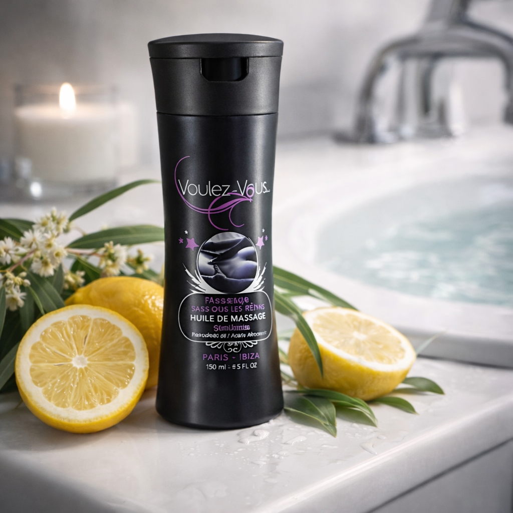 Huile de massage Stimulante PASSAGE SOUS TES REINS – Voulez-Vous…