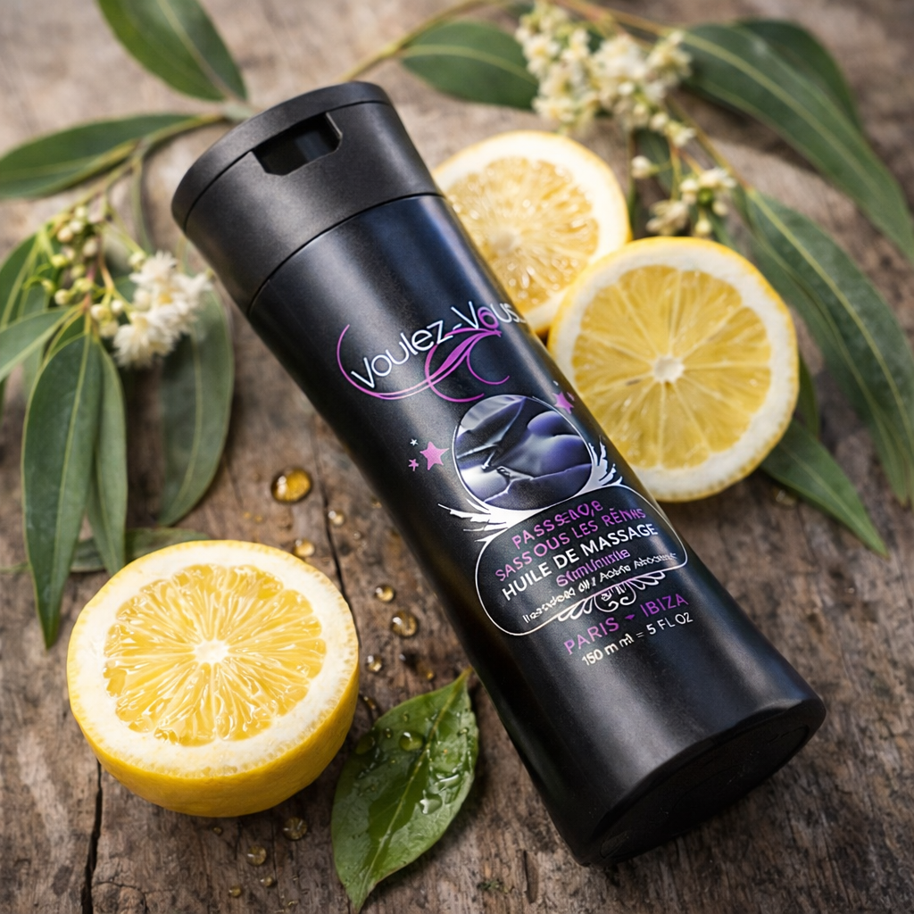 Huile de massage Stimulante PASSAGE SOUS TES REINS – Voulez-Vous…
