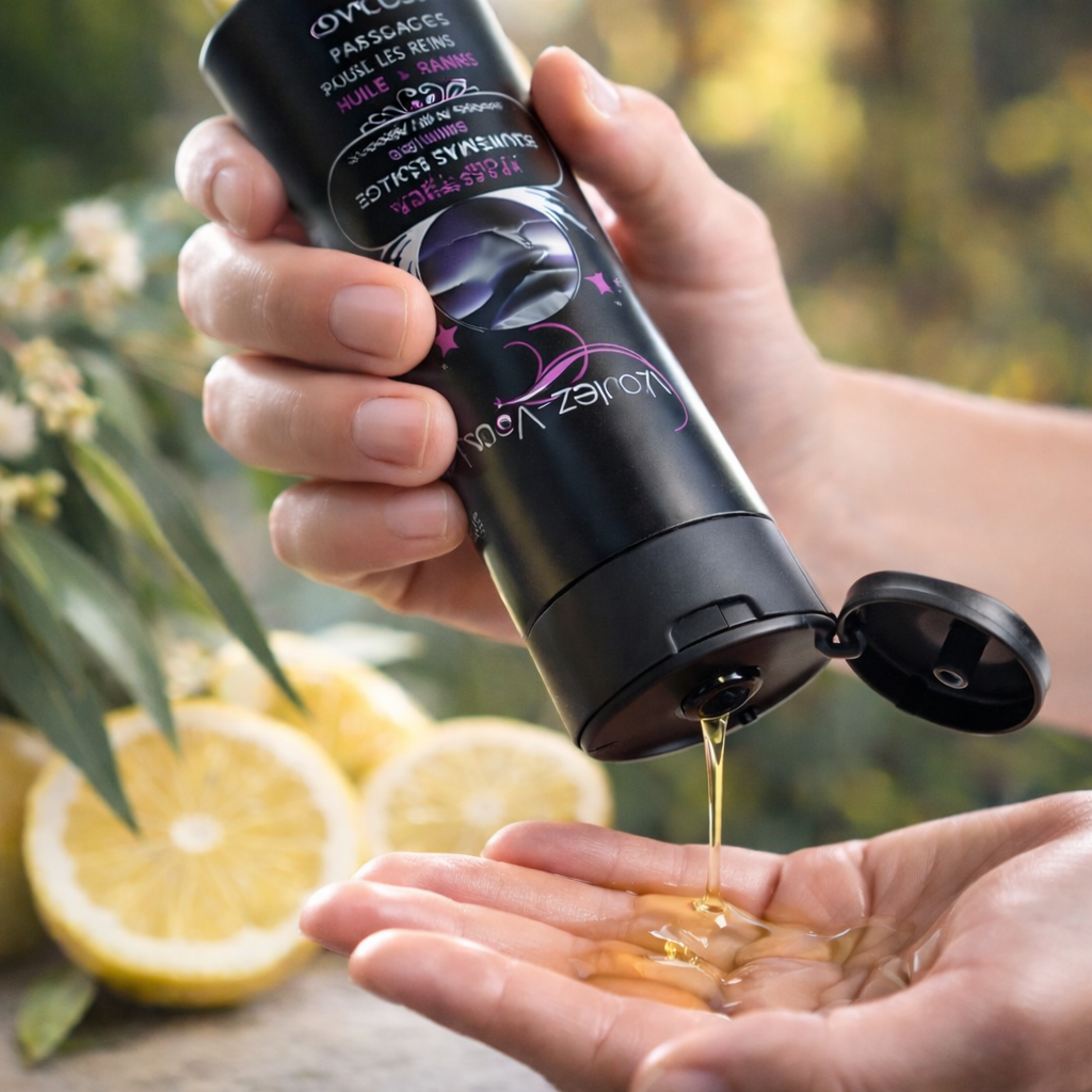 Huile de massage Stimulante PASSAGE SOUS TES REINS – Voulez-Vous…