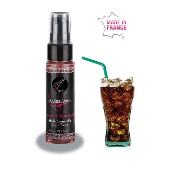 Huile chauffante – Cola - L’HUILE DE LA TENTATION – by Voulez-Vous…