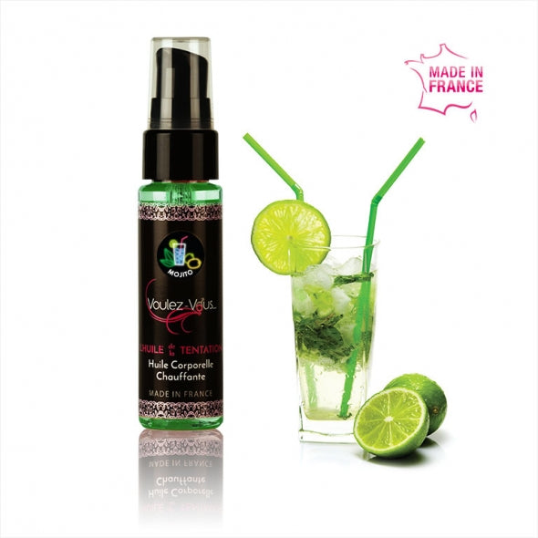 Huile chauffante – Mojito -  L’HUILE DE LA TENTATION – by Voulez-Vous…